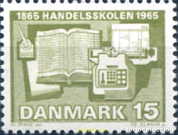 Sellos: 143719 MNH DINAMARCA 1965 CENTENARIO DE LA ESCUELA COMERCIAL D'AARHUS