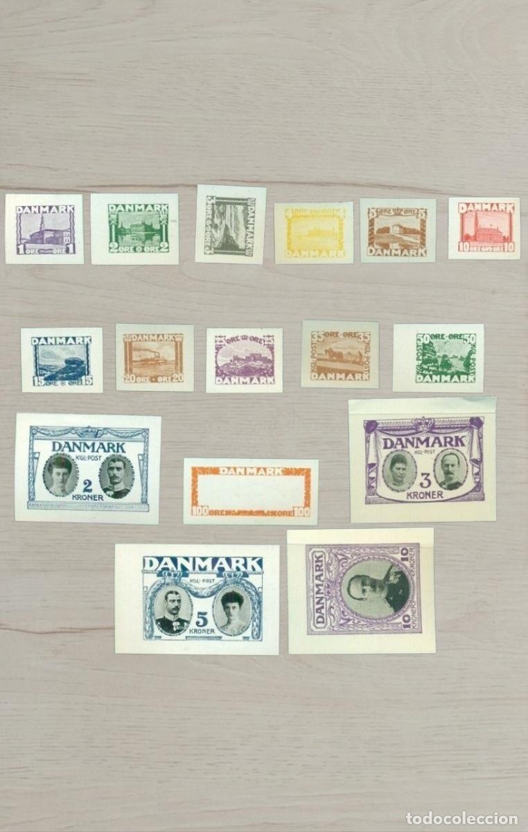 Sellos: Lote 16 Sellos de Dinamarca 1920/1921 - Reunificaci&oacute;n de Schleswig y Rey Cristian X - Nuevos