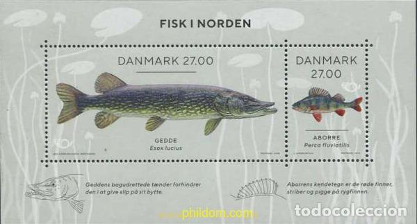 Sellos: 590122 MNH DINAMARCA 2018 PECES - Foto 1