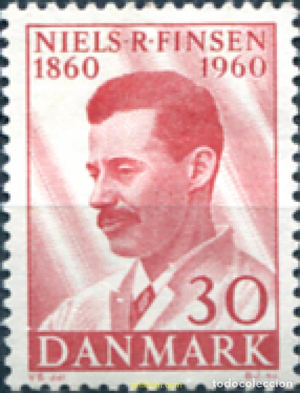 Sellos: 143584 MNH DINAMARCA 1960 CENTENARIO DEL NACIMIENTO DE NIELS R.FINSEN