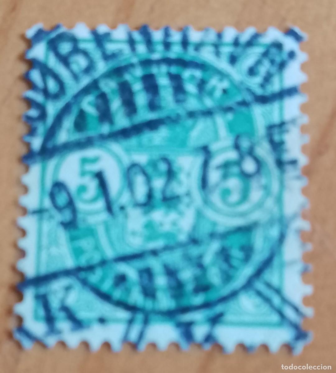 Sellos: V/F 5 VERDE - A&Ntilde;O 1895 - ESCUDO - MATASELLO IDENTIFICATIVO: 9.1.02