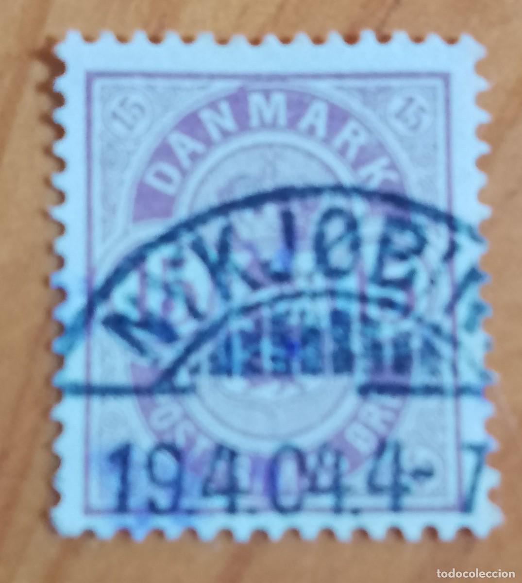 Sellos: V/F 15 ORE - ESCUDO Y CORONA REAL - CON MATASELLO IDENTIFICATIVO: 19.4.04 NYKOBING