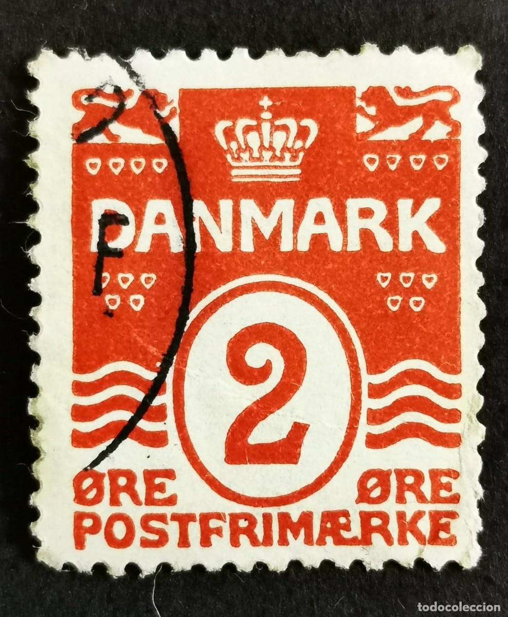 Sellos: Sello Dinamarca 1905, Figura tipo &ldquo;Onda&rdquo;, wmk 1Z, perforaci&oacute;n 12&frac34;, 2 &oslash;re. Michel: DK 43A