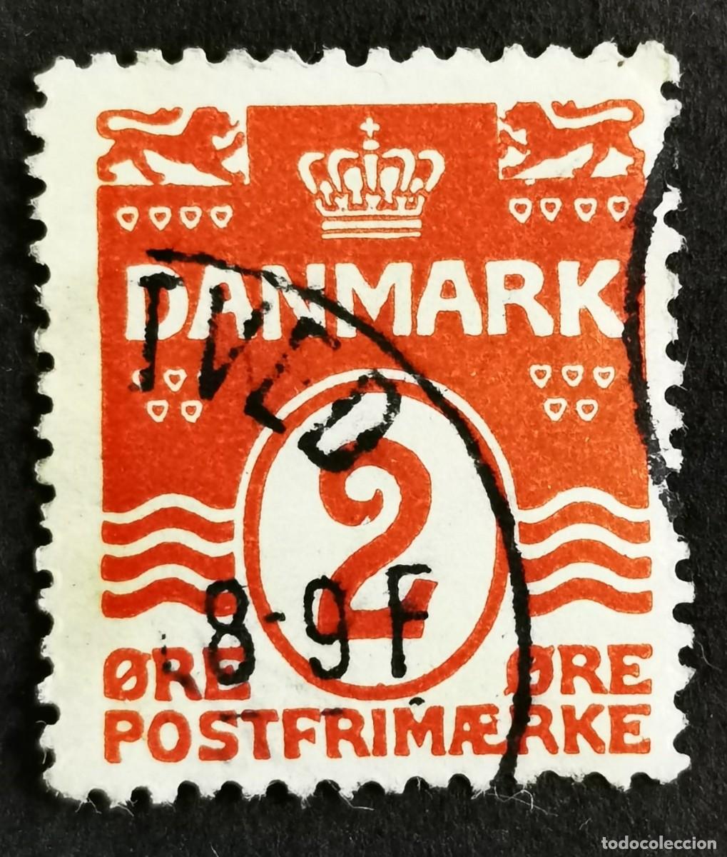 Sellos: Sello Dinamarca 1905, Figura tipo &ldquo;Onda&rdquo;, wmk 1Z, perforaci&oacute;n 12&frac34;, 2 &oslash;re. Michel: DK 43A