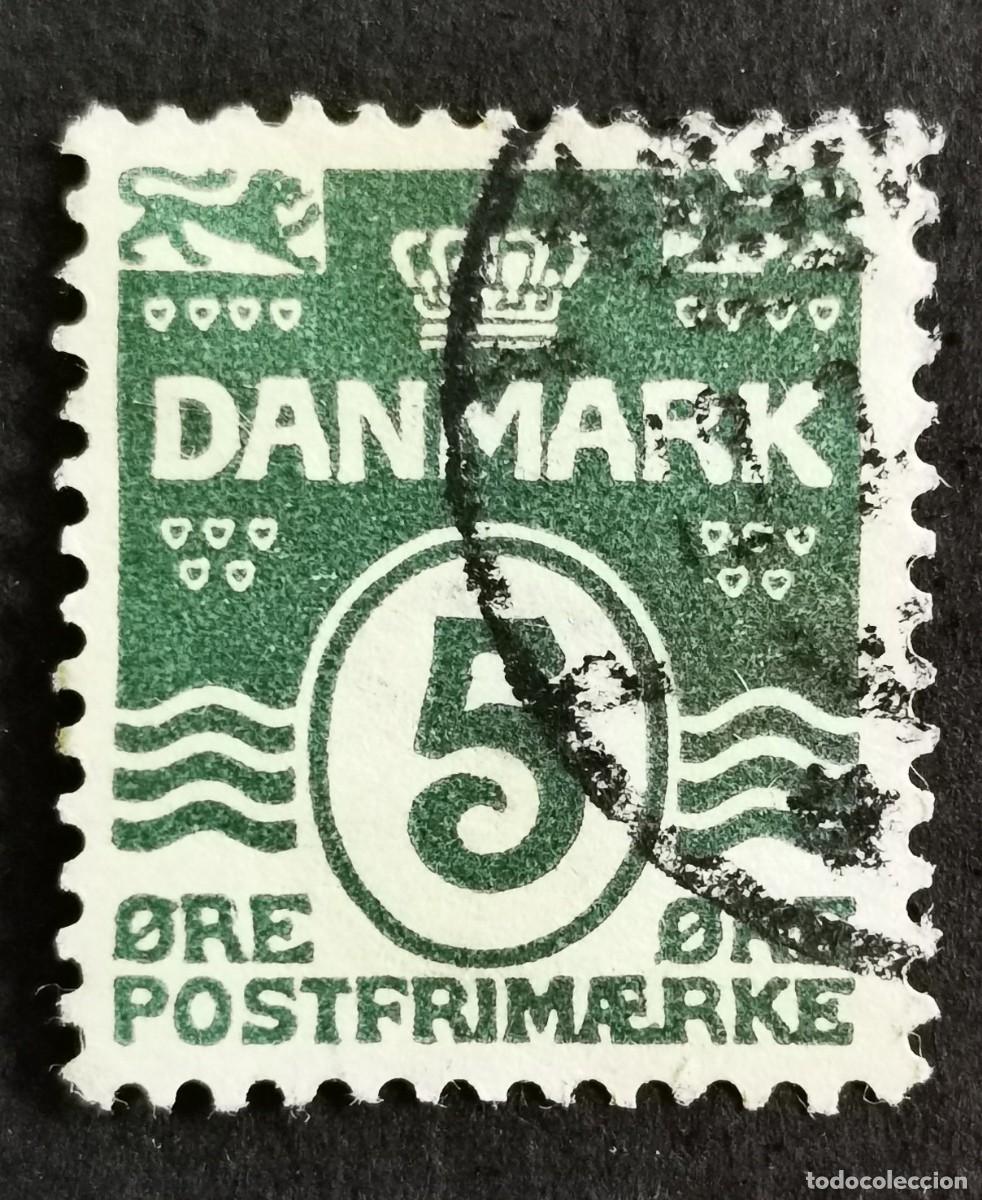 Sellos: Sello Dinamarca 1912, Figura tipo &ldquo;Onda&rdquo;, wmk 1Z, perforaci&oacute;n 12&frac34;, 5 &oslash;re. Michel: DK Figura tipo &ldquo;On