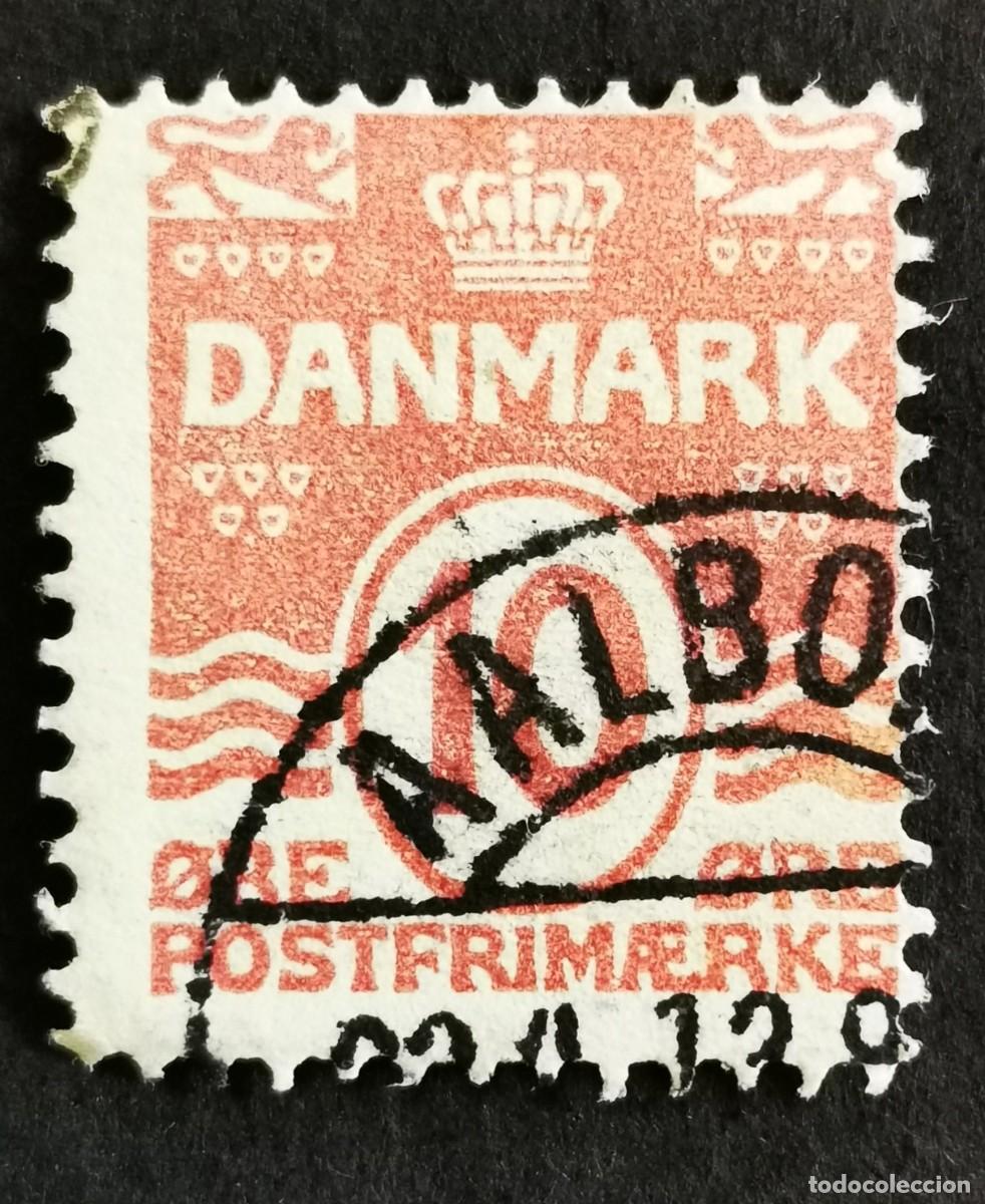 Sellos: Sello Dinamarca 1912, Figura tipo &ldquo;Onda&rdquo;, wmk 1Z perforaci&oacute;n 12&frac34;, 10 &oslash;re. Michel: DK 63