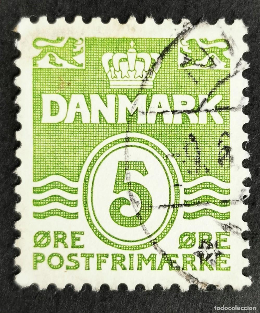 Sellos: Sello Dinamarca 1930, Figura tipo &ldquo;Onda&rdquo;, wmk 2, perforaci&oacute;n 14 x 14&frac12;, 5 &oslash;re. Michel: DK 182