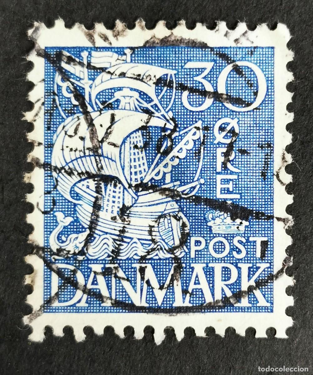 Sellos: Sello Dinamarca 1939, Velero, 30 &oslash;re. Michel: DK 209II