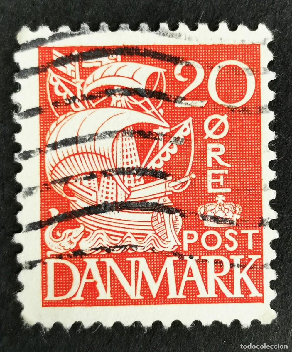 Sellos: Sello Dinamarca 1939, Velero, 20 &oslash;re. Michel: DK 262