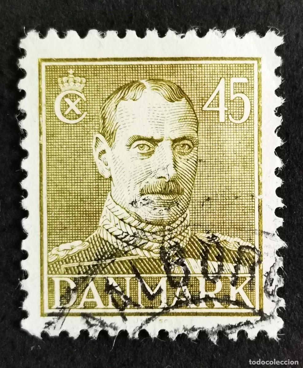 Sellos: Sello Dinamarca 1946, Rey Christian X, 45 &oslash;re. Michel: DK 292