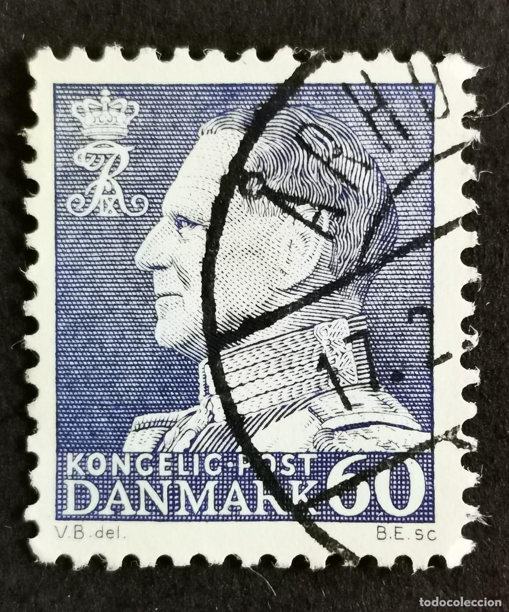 Sellos: Sello Dinamarca 1962, Rey Federico IX, 60 &oslash;re. Michel: DK 395y