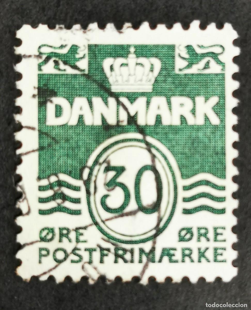 Sellos: Sello Dinamarca 1967, Figura tipo 'onda', 30 &oslash;re. Michel: DK 456y