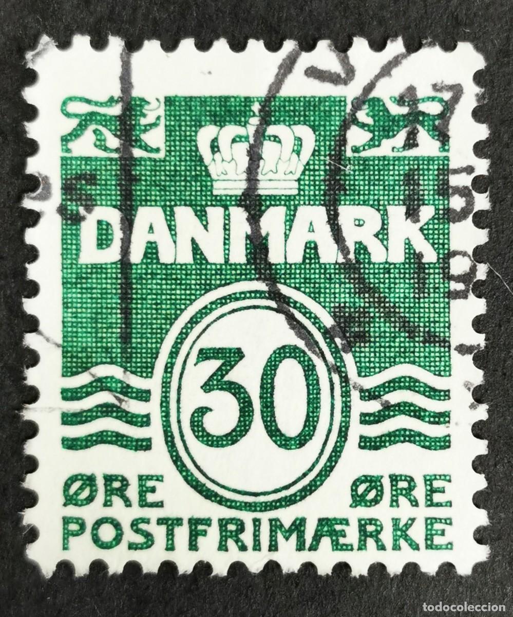 Sellos: Sello Dinamarca 1967, Figura tipo 'onda', 30 &oslash;re. Michel: DK 456y