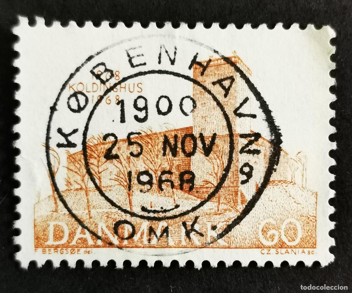 Sellos: Sello Dinamarca 1968, El Pe&oacute;n Real - Asilos, Copenhague, 60 &oslash;re. Michel: DK 468