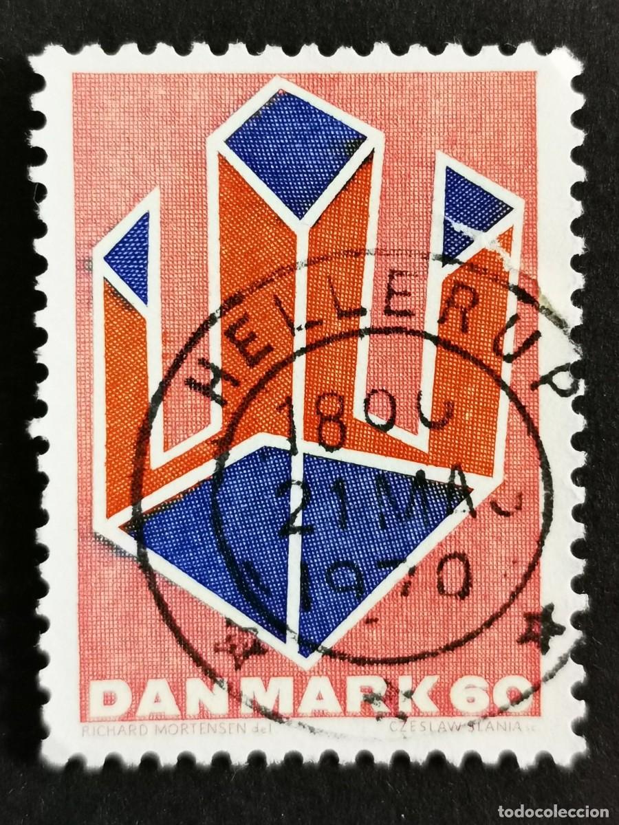 Sellos: Sello Dinamarca 1969, Dibujo &rdquo;no figurativo&rdquo;, 60 &oslash;re Michel: DK 486