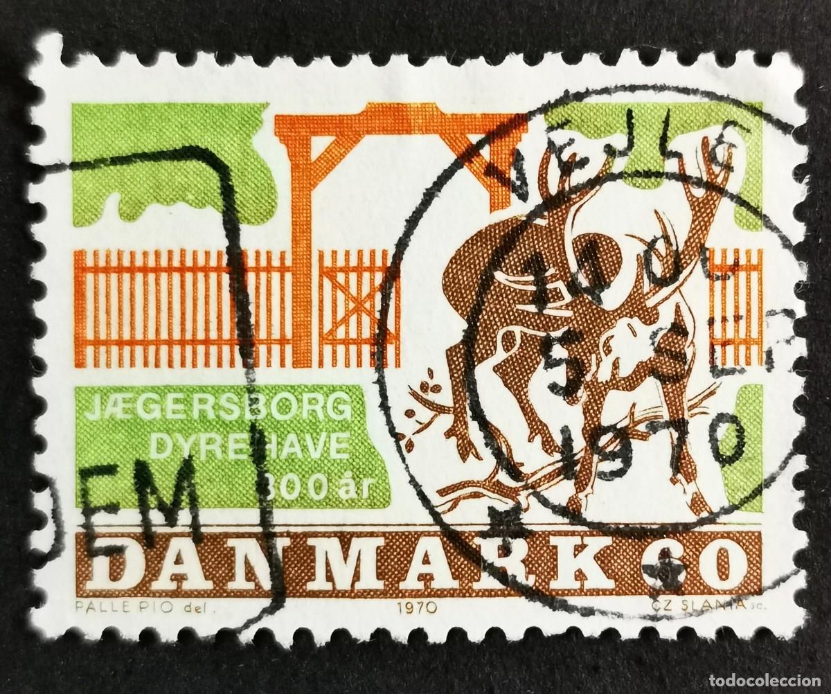 Sellos: Sello Dinamarca 1970, Ciervo rojo en el parque de ciervos de J&aelig;gersborg, 60 &oslash;re Michel: DK 495