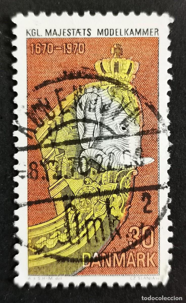 Sellos: Sello Dinamarca 1970, Figura de proa del barco (&rdquo;Elefante&rdquo;), 30 &oslash;re Michel: DK 496