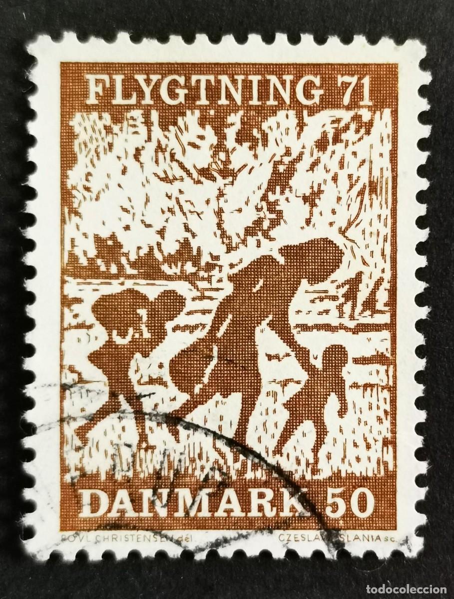 Sellos: Sello Dinamarca 1971, Refugiados, 50 &oslash;re. Michel: DK 508