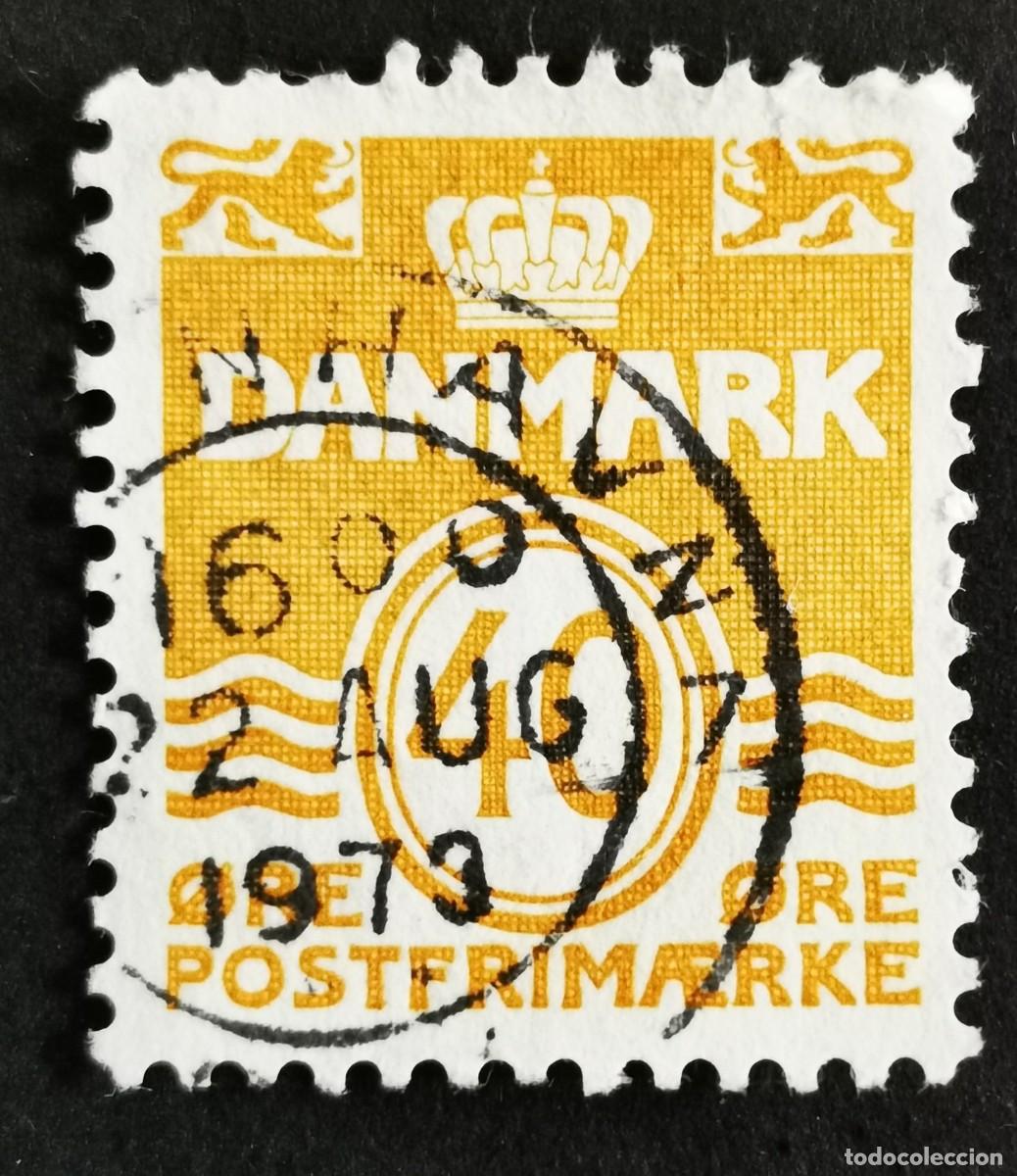 Sellos: Sello Dinamarca 1971, Figura tipo 'onda', 40 &oslash;re. Michel: DK 512