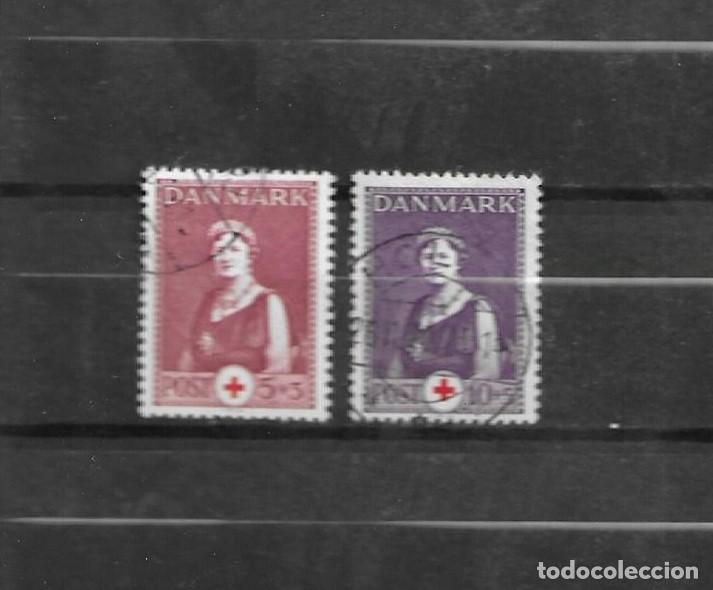 Sellos: Dinamarca 1939-40, Cruz Roja, yvert 265-266, usados