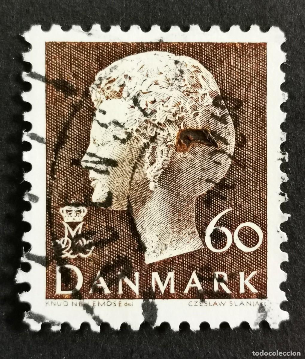 Sellos: Sello Dinamarca 1974, Reina Margarita II, 60 &oslash;re. Michel: DK 557y