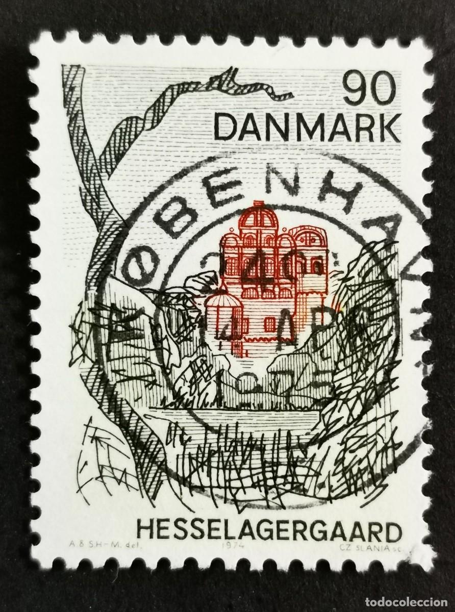 Sellos: Sello Dinamarca 1974, Hesselagergaard, 90 &oslash;re. Michel: DK 567