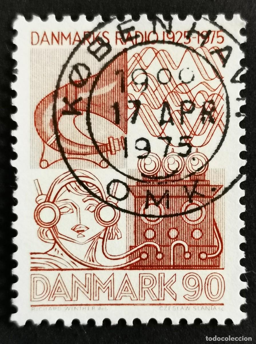 Sellos: Sello Dinamarca 1975, Equipos de radio de 1925, 90 &oslash;re. Michel: DK 587