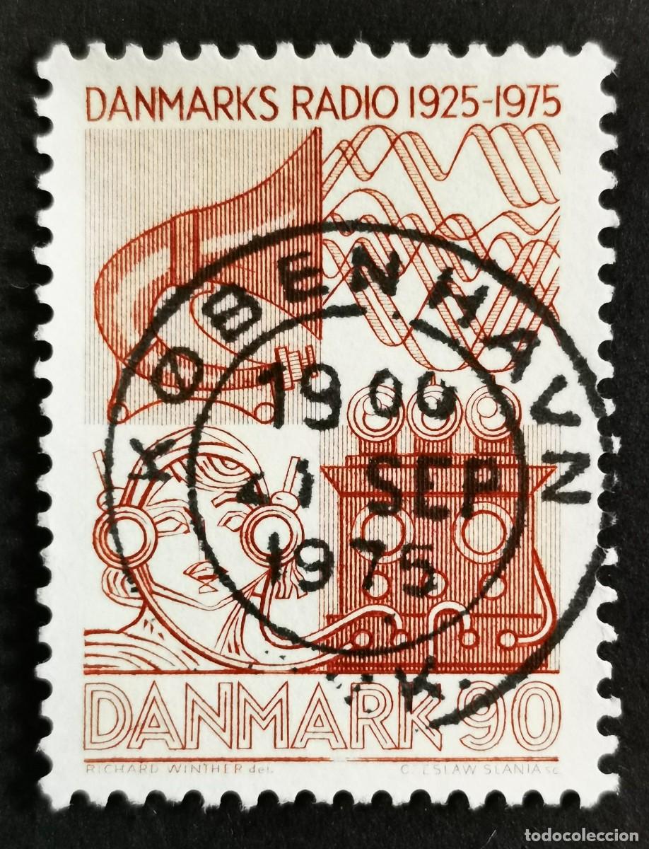 Sellos: Sello Dinamarca 1975, Equipos de radio de 1925, 90 &oslash;re. Michel: DK 587