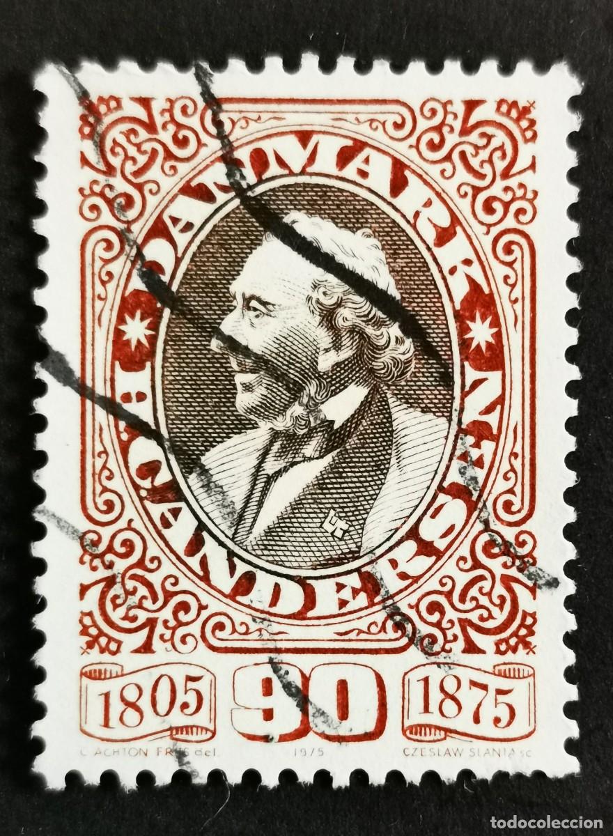 Sellos: Sello Dinamarca 1975, Hans Andersen (fotograf&iacute;a de G.E. Hansen), 90 &oslash;re. Michel: DK 596