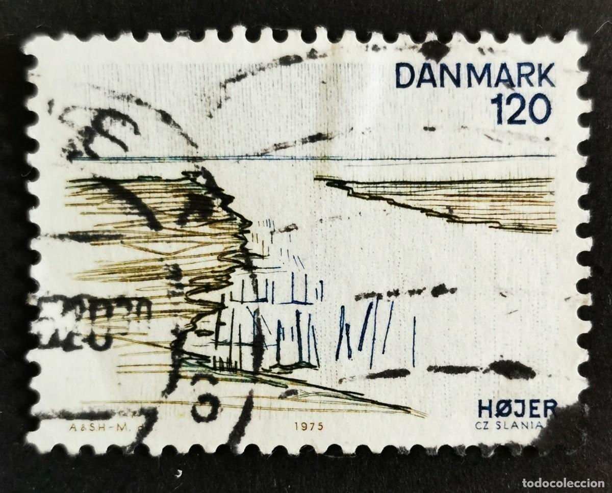 Sellos: Sello Dinamarca 1975, Estuario de Vidaaen en las compuertas de Hojer, 120 &oslash;re. Michel: DK 601