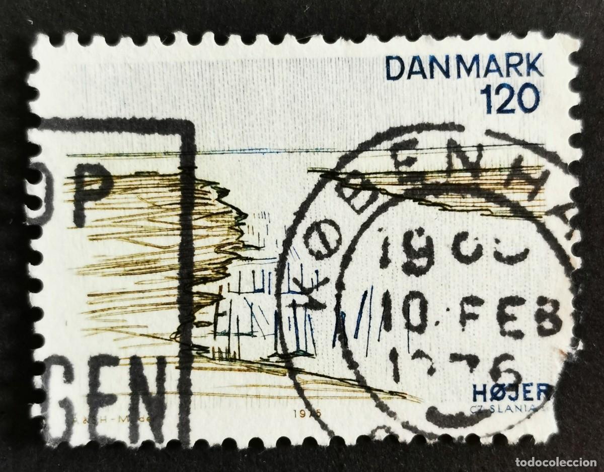 Sellos: Sello Dinamarca 1975, Estuario de Vidaaen en las compuertas de Hojer, 120 &oslash;re. Michel: DK 601