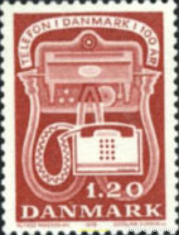 Sellos: 144000 MNH DINAMARCA 1979 CENTENARIO DEL TELEFONO EN DINAMARCA