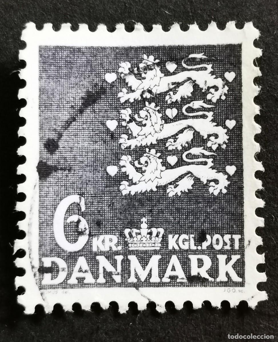 Sellos: Sello Dinamarca 1976, Escudo de armas, 6 dkr. Michel: DK 625