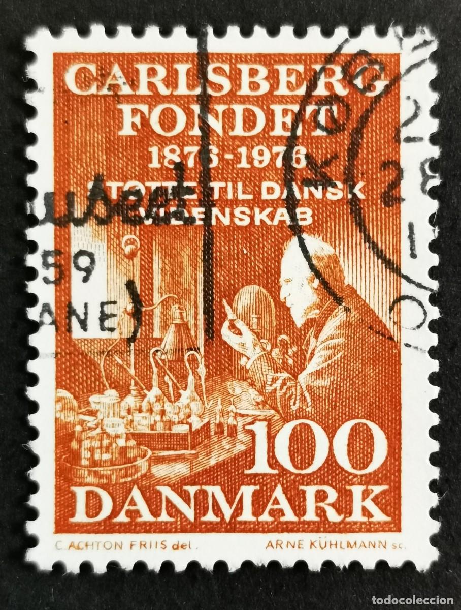 Sellos: Sello Dinamarca 1976, Emil Hansen 100 &oslash;re. Michel: DK 592
