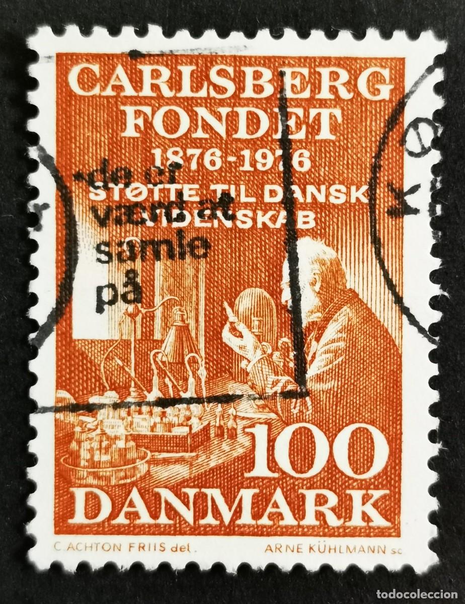 Sellos: Sello Dinamarca 1976, Emil Hansen 100 &oslash;re. Michel: DK 592