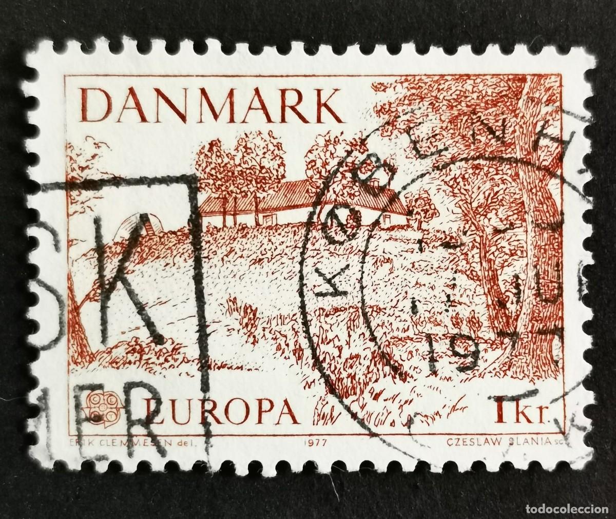 Sellos: Sello Dinamarca 1977, Allinge, 1 dkr.. Michel: DK 639