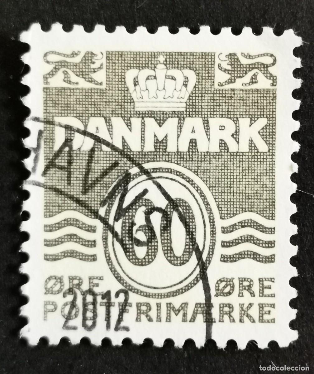 Sellos: Sello Dinamarca 1978, Cifra, 60 &oslash;re. Michel: DK 656
