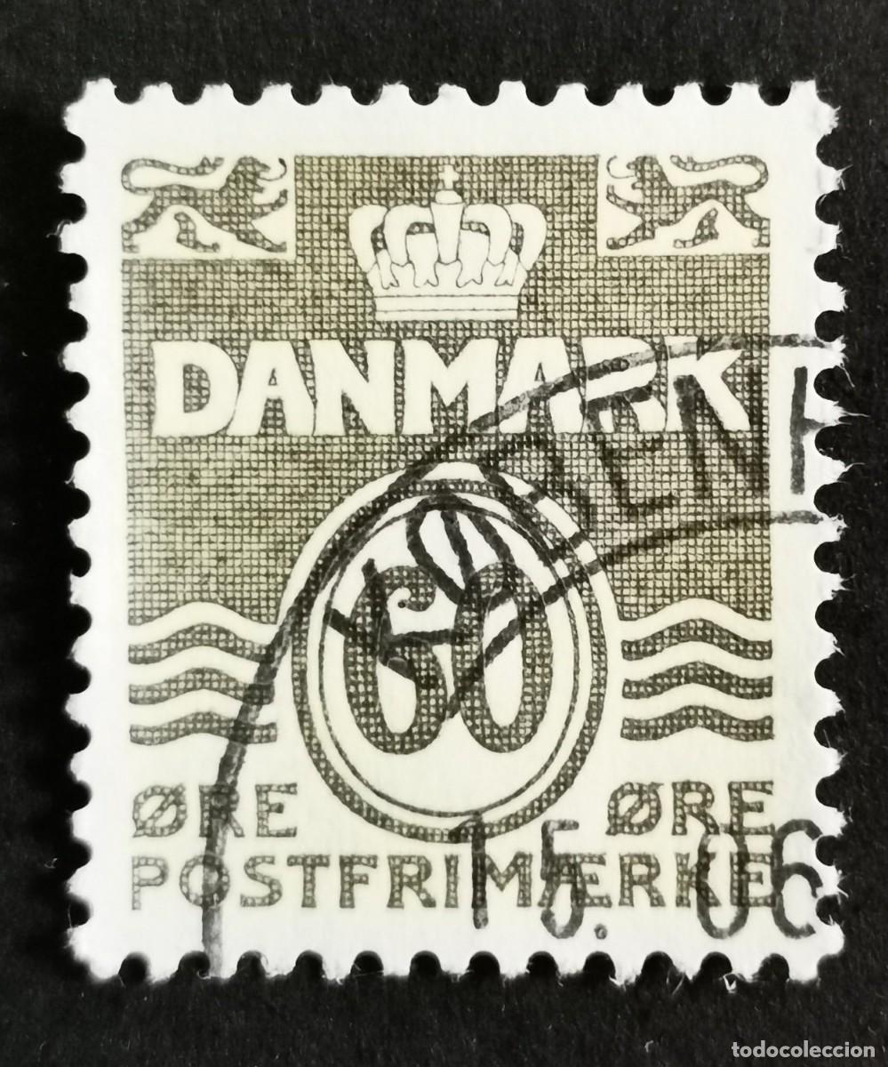 Sellos: Sello Dinamarca 1978, Cifra, 60 &oslash;re. Michel: DK 656