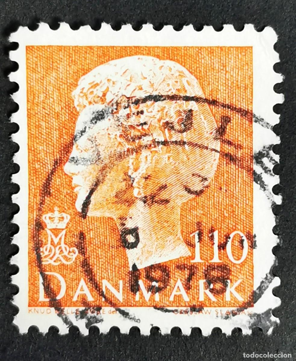 Sellos: Sello Dinamarca 1978, Reina Margarita II, 110 &oslash;re. Michel: DK 657