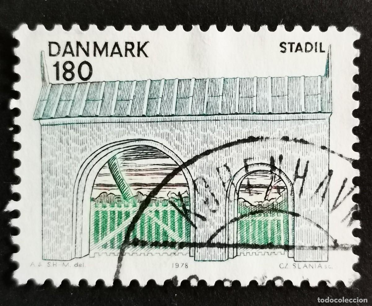 Sellos: Sello Dinamarca 1978, Muro de la iglesia, iglesia de Stadil, 180 &oslash;re. Michel: DK 667