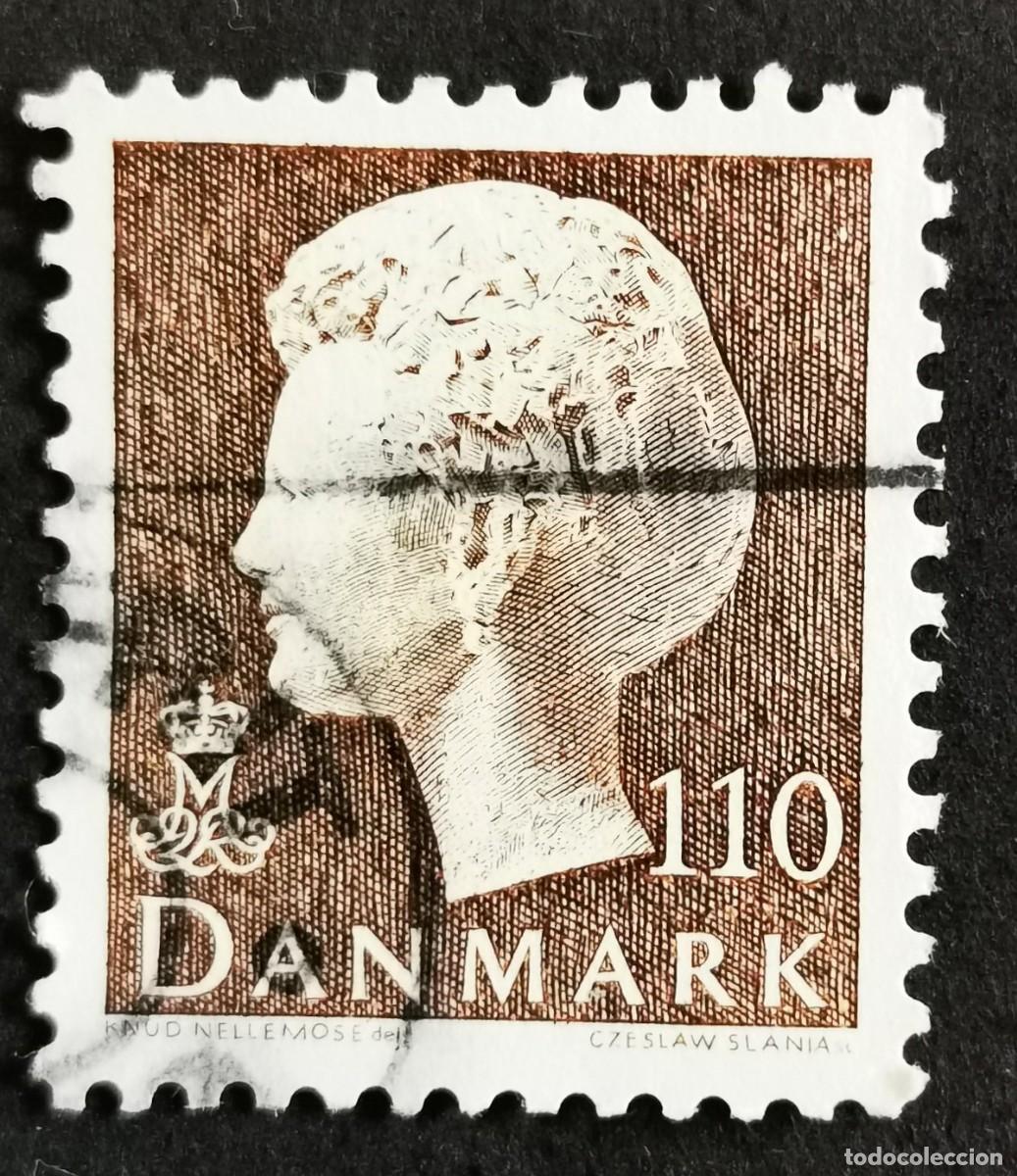 Sellos: Sello Dinamarca 1979, Reina Margarita II, 110 &oslash;re. Michel: DK 681