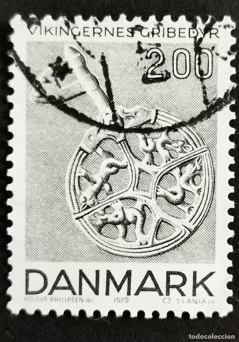 Sellos: Sello Dinamarca 1979, Arte de la &eacute;poca vikinga, 2,00 dkr. Michel: DK 689