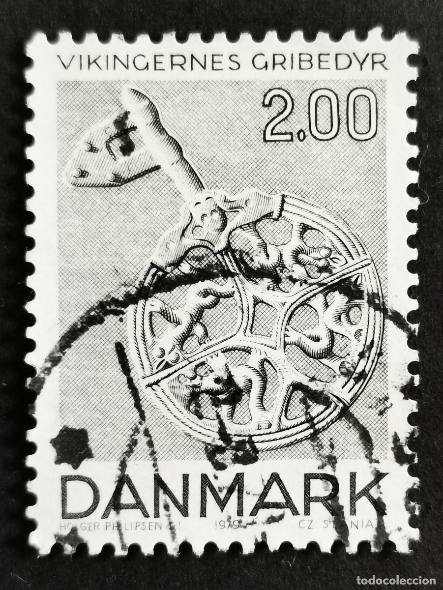 Sellos: Sello Dinamarca 1979, Arte de la &eacute;poca vikinga, 2,00 dkr. Michel: DK 689