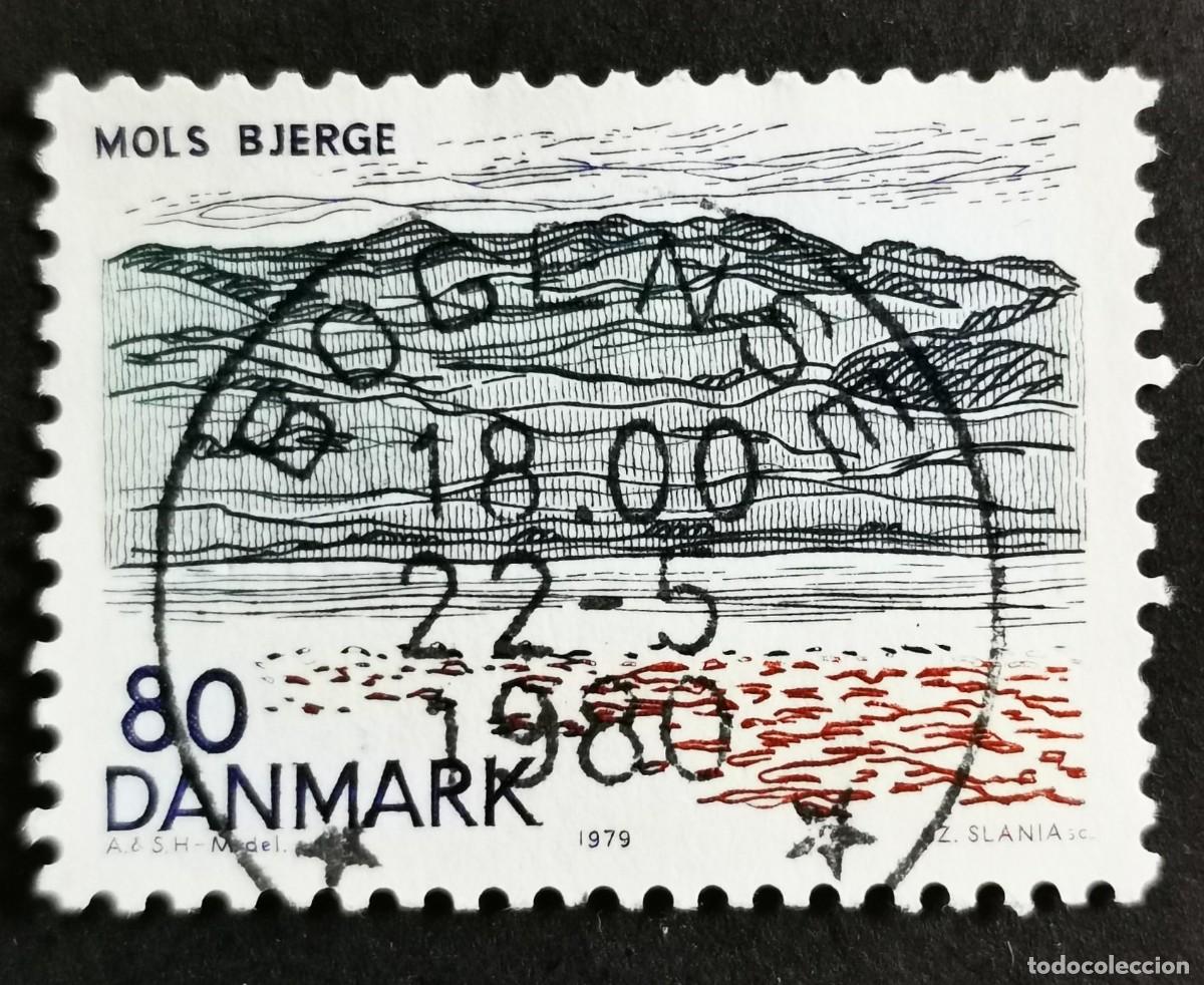 Sellos: Sello Dinamarca 1979, Monta&ntilde;as Mols, 80 &oslash;re. Michel: DK 690