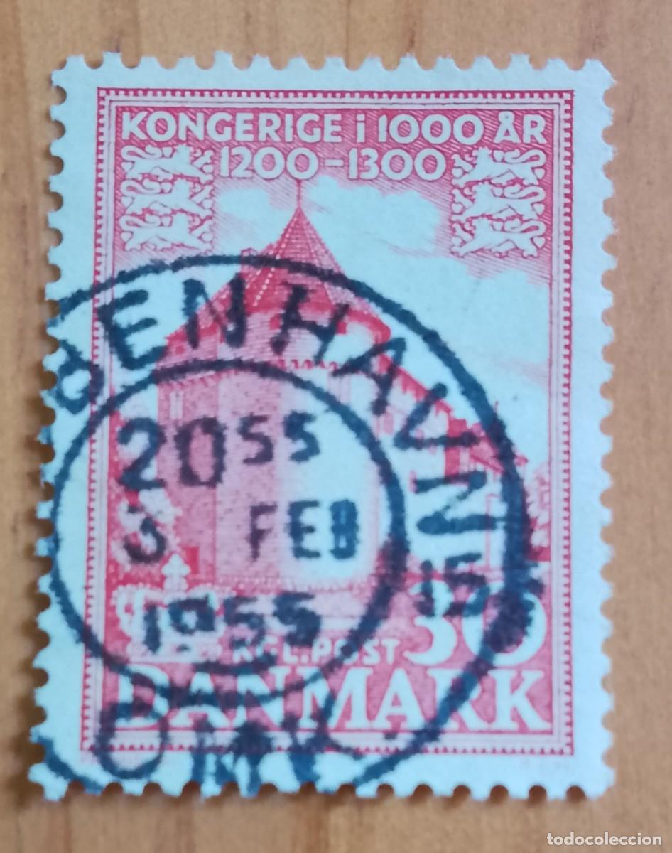 Sellos: DINAMARCA - V/F 30, A&Ntilde;O 1954, CASTILLO DE NYBORG - MATASELLO: 3 FEB 1955 KOBENHAUN