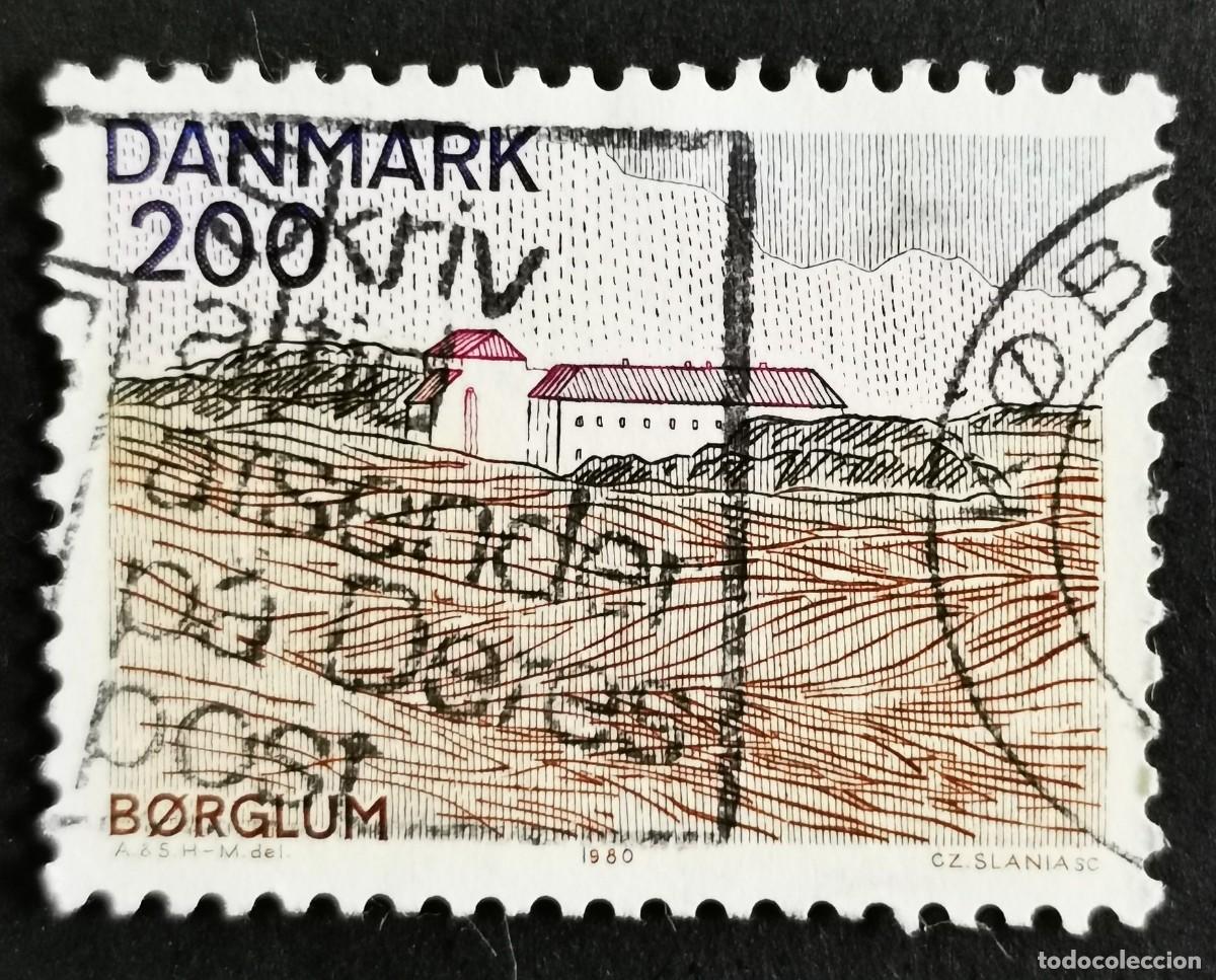 Sellos: Sello Dinamarca 1980, Monasterio de B&oslash;rglum, 200 &oslash;re . Michel: DK 706
