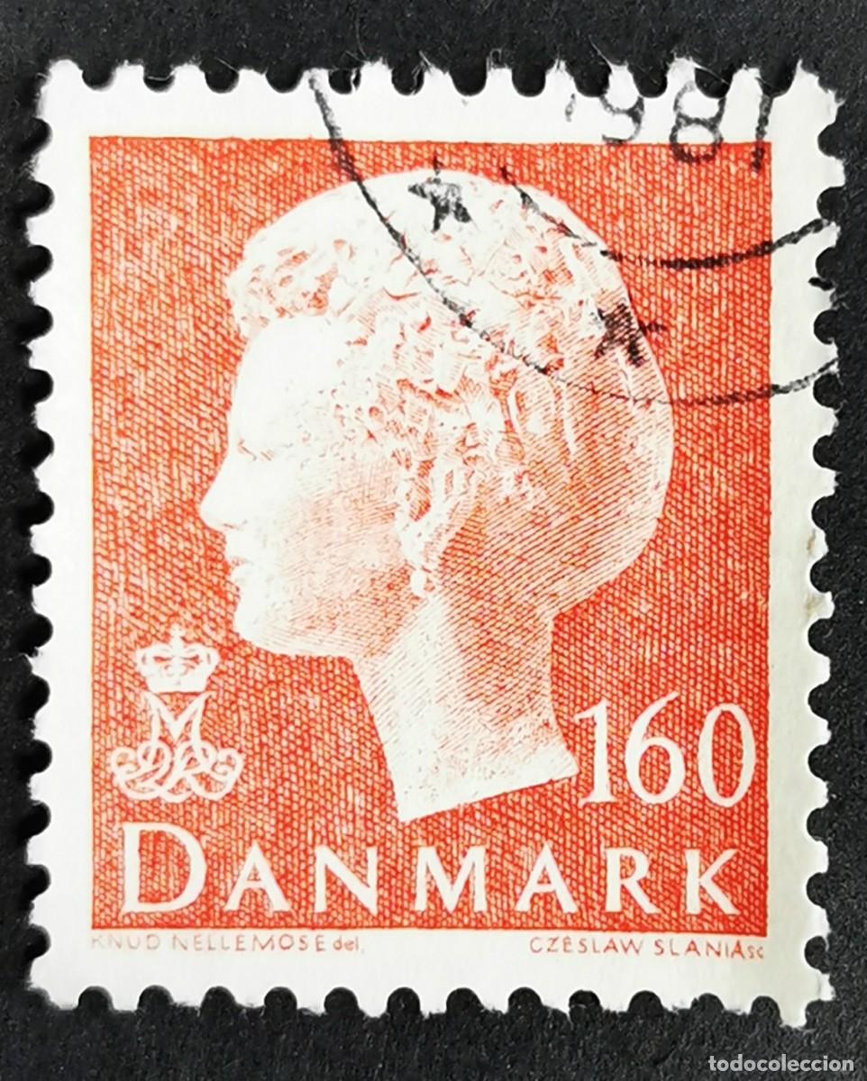 Sellos: Sello Dinamarca 1981, Reina Magrethe II - 1.60Kr definitivo, 160 &oslash;re . Michel: DK 719