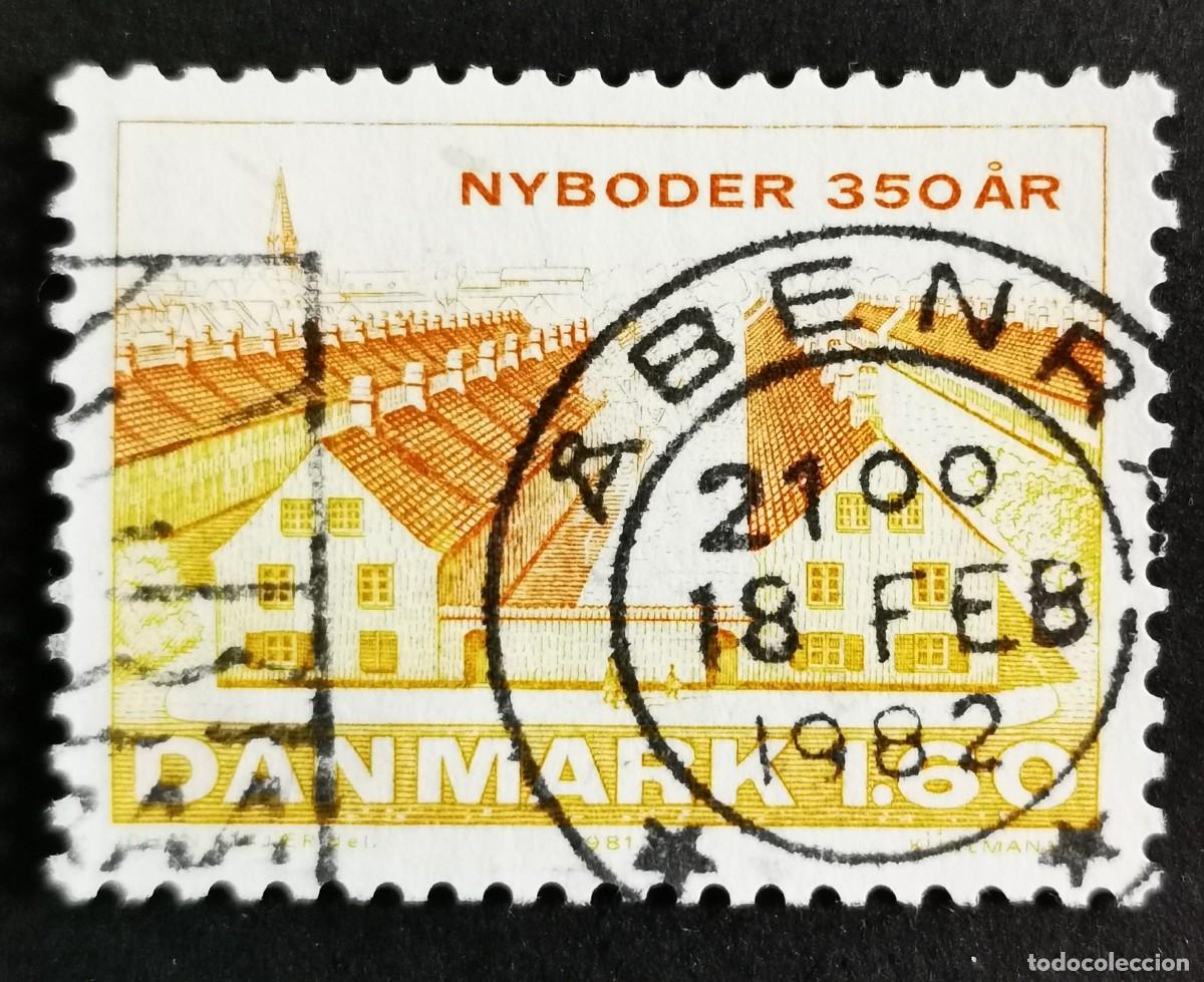 Sellos: Sello Dinamarca 1981, Nyboder, casas adosadas del siglo XVIII, 1,60 dkr.. Michel: DK 729