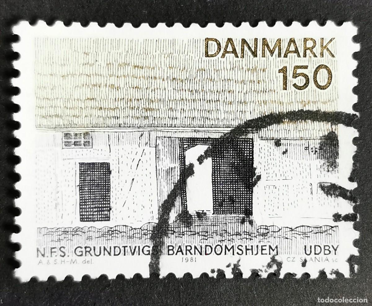 Sellos: Sello Dinamarca 1981, N.F.S. Hogar de la infancia de Grundtvig, Udby, 150 &oslash;re. Michel: DK 734