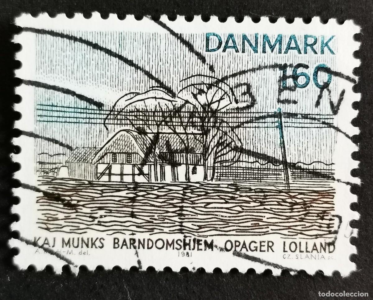 Sellos: Sello Dinamarca 1981, Hogar de la infancia de Kaj Munk, Opager, 160 &oslash;re. Michel: DK 735